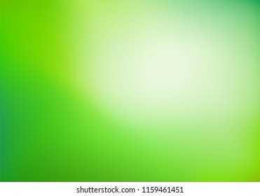 Green gradient background. Abstract nature blurred backdrop. Vector illustration. Ecology concept for your graphic design, banner or poster.