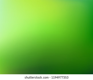 Green gradient background. Abstract nature blurred backdrop. Vector illustration. Ecology concept for your graphic design, banner or poster