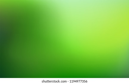 Green gradient background. Abstract nature blurred backdrop. Vector illustration. Ecology concept for your graphic design, banner or poster