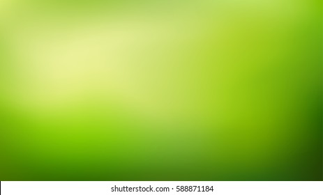 Green gradient background. Abstract nature blurred backdrop. Vector illustration. Ecology concept for your graphic design, banner or poster