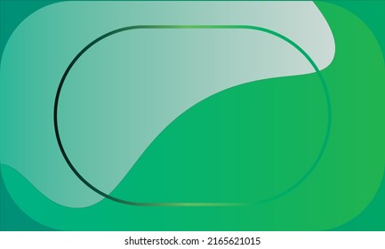 Green Gradient background. Abstract shapes with gradients. Vector Background.