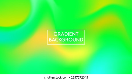 green gradient background with bright color