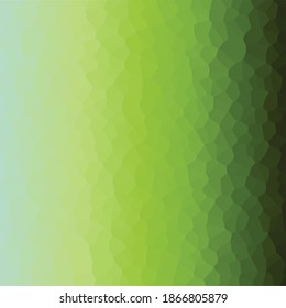Green gradient background. Colorful background. Crystal pattern wallpaper. Polygon background. Vector picture.