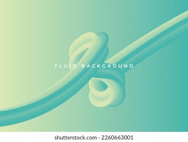 green gradient background with green fluid
