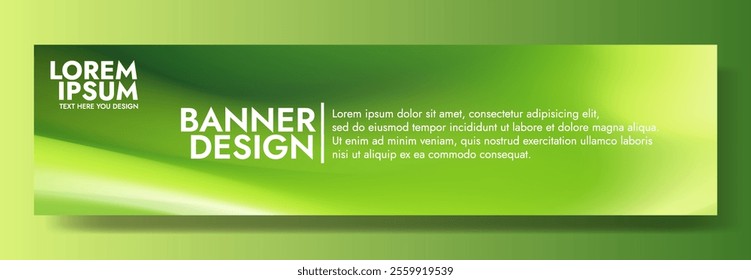 Green Gradient Background Modern, Elegant, Lorem Ipsum Template