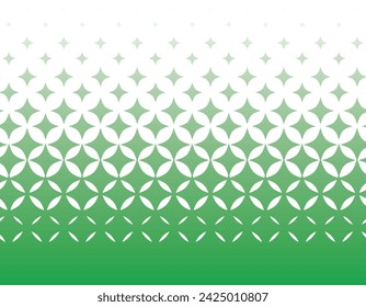 Green gradient background with sparkling stars