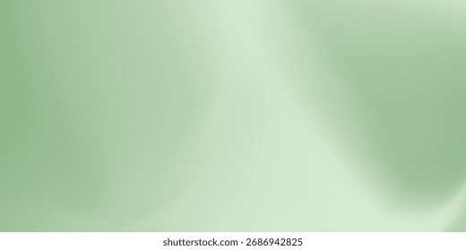 La luz solar de fondo degradado verde brilla. Diseño verde pastel. Pared vacía. concierto de color claro en natural. Ilustración vectorial.