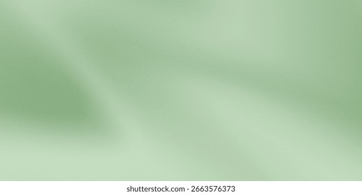 Green gradient background, sunlight shining on a blank pastel wall, shadows from the window, light colored concrete landscape texture in a natural and organic style.