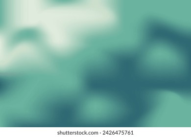 Green Gradient Background Vector. Blur Wallpaper