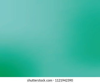 Green gradient background. Vector illustration. Bright pattern with a smooth flow of shades of blue and green. To create modern layouts, posters, backs, covers, phone screensavers, social networks