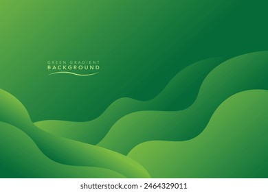 green gradient background wavy and flow shadow design