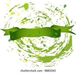 Green gradient banner on the white
