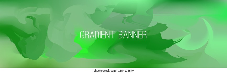 Green gradient banner. Stylish presentation template. You can use it also as flyer, brochure, corporate report, marketing, annual report, banner or as simple banner for social networks.