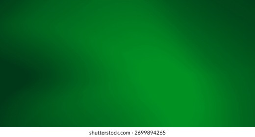 Green Gradient Blurred Background. Aesthetic Abstract Business Wallpaper. Vector Illustration. Banner