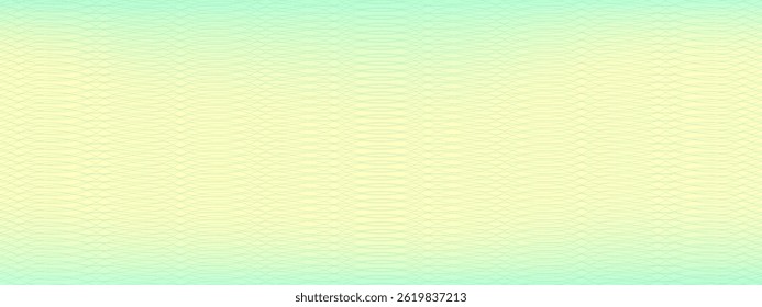 Green gradient cheque watermark for certificate, voucher, money vector illustration