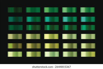 Green gradient collection green background texture icon seamless pattern
