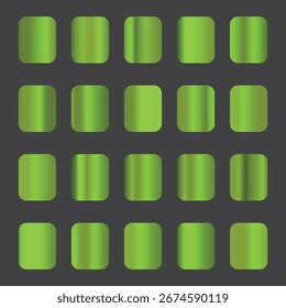 Green Gradient Color Palette Background Vector illustration