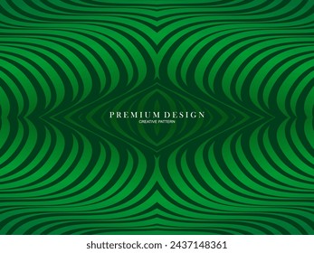 Green gradient colored lines abstract background. Modern design for banners, cards, web design, banners, certificates, etc.