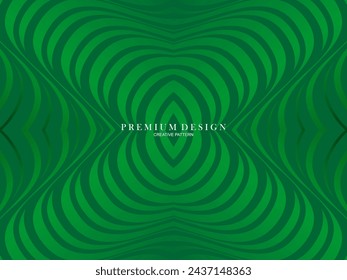 Green gradient colored lines abstract background. Modern design for banners, cards, web design, banners, certificates, etc.
