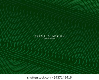 Green gradient colored lines abstract background. Modern design for banners, cards, web design, banners, certificates, etc.