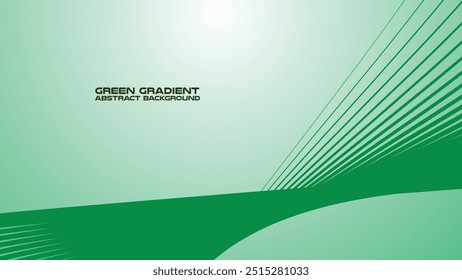Groen verloop met curve lijn abstracte achtergrond voor achtergrond of presentatie