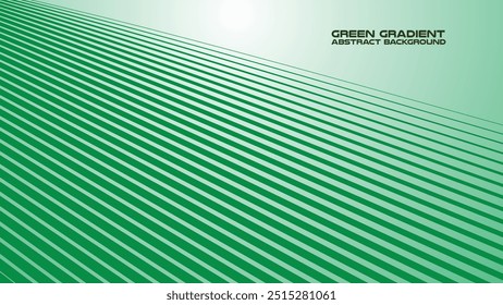 Green gradient with curve line abstract background for backdrop or presentation