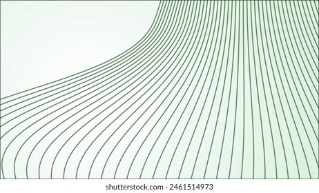 Green gradient with curve line background for backdrop or presentation