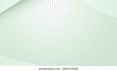 Green gradient with curve line background for backdrop or presentation