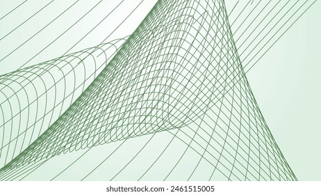 Green gradient with curve line background for backdrop or presentation