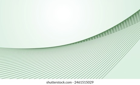 Green gradient with curve line background for backdrop or presentation