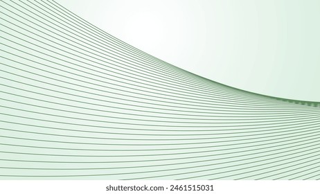 Green gradient with curve line background for backdrop or presentation