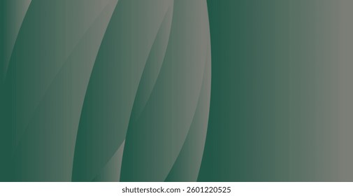 Green Gradient Curves Abstract Background