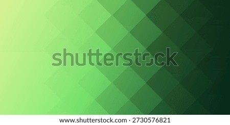 Green Gradient Diamond Pattern Background With Abstract Geometric Squares For Digital Design