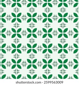 green gradient flower pattern Background pattern for wallpaper design, seamless