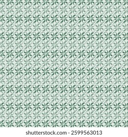 green gradient flower pattern Background pattern for wallpaper design, seamless