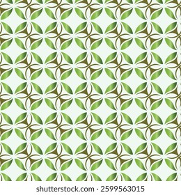 green gradient flower pattern Background pattern for wallpaper design, seamless