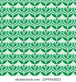 green gradient flower pattern Background pattern for wallpaper design, seamless