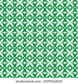 green gradient flower pattern Background pattern for wallpaper design, seamless