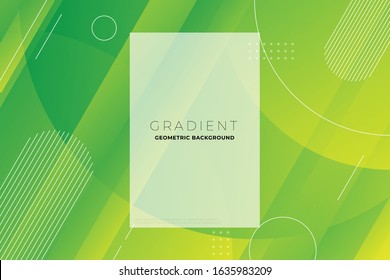 Green Gradient Geometric Background for graphic design, business, corporate, company, etc.