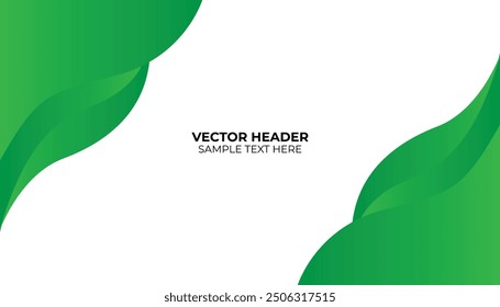 Grüner Farbverlauf-geometrischer Banner-Hintergrund mit diagonaler Formlinie
