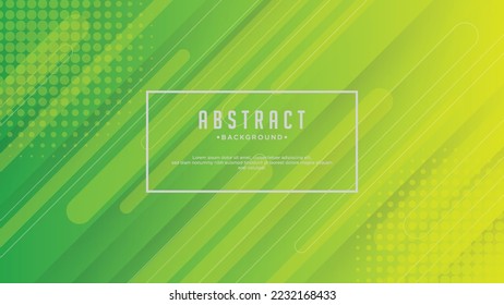 Green gradient geometric shapes background. abstract geometric shapes composition background.