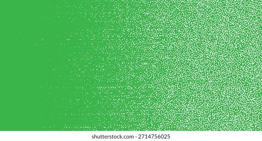 gradiente verde grunge fundo de grãos de areia ondulada. Textura de onda de gradiente curvo pontilhado. Pontos pretos, manchas, partículas ou grânulos. vetor