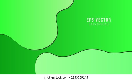 Green gradient liquid shapes abstract covers vector collection. Digital banner backgrounds design. Organic bubble fluid splash shapes, oil drop molecular mixture concept pattern. Cover templates.