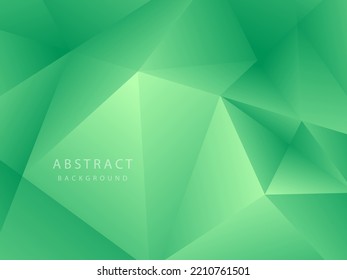 green gradient polygon geometric pattern abstract background