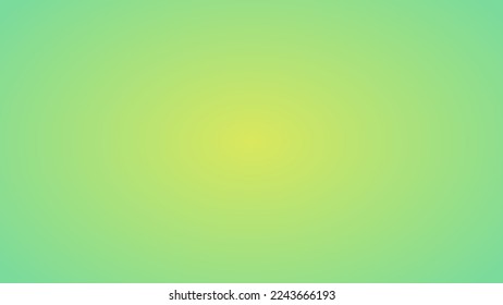 green gradient radial abstract background design vector illustration. soft green yellow room studio background for background or wallpaper your product montage