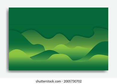 Green gradient simple abstract background. Great background for sales templates, web, social media, computer, banner etc