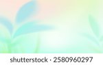 Green gradient spring background. Abstract gradation green and yellow color backdrop, spring or summer blur leaves. Soft gradient mesh illustration