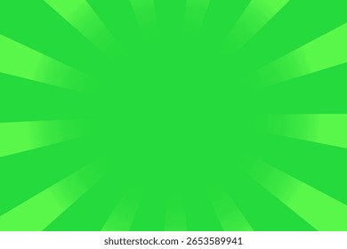 Ilustración de fondo de explosión de sol degradado verde