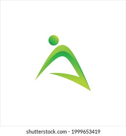 Logo für Farbverlauf-Einzelzeichen für Buchstaben