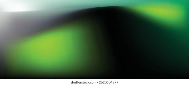 Green gradient vector blurred background. brand color green yellow and blue abstract color background grainy color gradient background noise textured glowing vibrant cover header poster design
